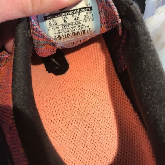 Xlnt NIKE FLYKNIT AIR MAX Multicolor Womens 8.5 US - Picture 7 of 15